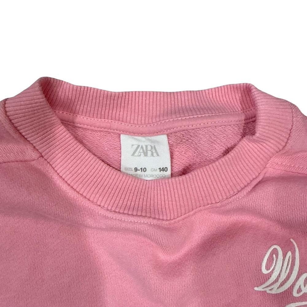 Zara Sweatshirt Pink Hermosa Beach Wonder Fun Graphic Kids Size 9-10 - Picture 2 of 3